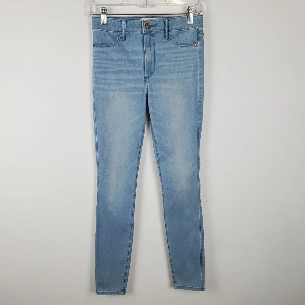 Abercrombie & Fitch Jean Legging Womens 2‎ High Rise Skinny Cotton stretch Denim